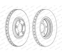 FERODO DDF1107C Disco freno