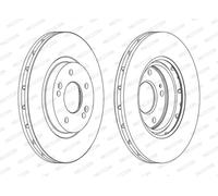 Set freni a disco FERODO DDF1292C per HYUNDAI SANTA FÉ 2.0 CRDi 4x4