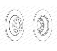 Set freni a disco FERODO DDF1307C per AUDI A6 3.0 TDI quattro