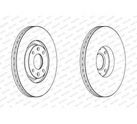 Set freni a disco FERODO DDF1442C CITROËN C4 GRAND PICASSO