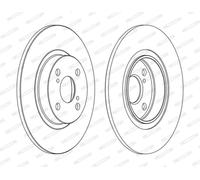 Set freni a disco FERODO DDF1576C per TOYOTA COROLLA