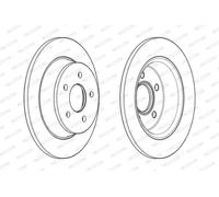 Set freni a disco FERODO DDF2058C per FORD C-MAX 1.6 TDCi