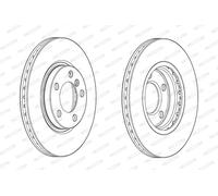 Set freni a disco FERODO DDF2125C per MINI MINI COUNTRYMAN (R60)