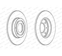 Set freni a disco FERODO DDF795C per VW POLO 64 1.9 D