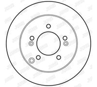 Set freni a disco JURID 562810JC per KIA CARENS 2.0 CRDi 140