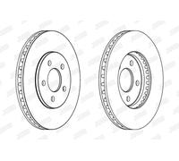 Set freni a disco JURID 563044JC per CHRYSLER STRATUS 2.0 LE