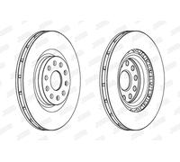 Set freni a disco JURID 563062JC per LANCIA THESIS 2.4 (841AXB1B00)