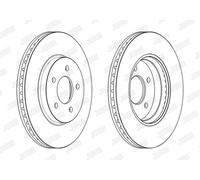 Set freni a disco JURID 563234JC per FORD MAVERICK 2.3 16V