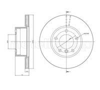 Set freni a disco METELLI 23-0396C per BMW Série 5 3.0 530 d