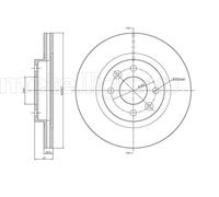 Set freni a disco METELLI 23-0549C per RENAULT TWINGO I (C06_)