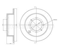 Set freni a disco METELLI 23-0651 per MITSUBISHI SPACE WAGON