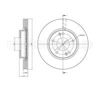 Set freni a disco METELLI 23-0843C per HYUNDAI SANTA FÉ 2.0 CRDi 4x4