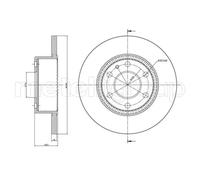 Set freni a disco METELLI 23-0910C per IVECO DAILY V Camionnette