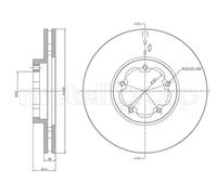 Set freni a disco METELLI 23-1494 per FORD TRANSIT 2.4 TDCi RWD