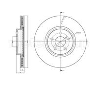 Set freni a disco METELLI 23-1512C per FORD KUGA 2.0 TDCi