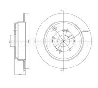Set freni a disco METELLI 23-1518C per HONDA CR-V III (RE_)