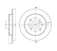 Metelli Disco freno 23-1664C - 2x pieno posteriore Ø238,8 mm verniciato per Honda Jazz III