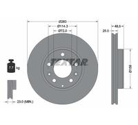 Set freni a disco TEXTAR 92125503 per MAZDA 6 2.0 DI