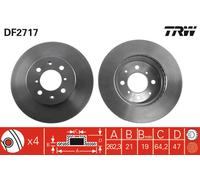TRW DF2717 Disco freno
