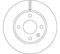 Disco freno TRW DF6783 anteriore, ventilato, 1 Pezzo
