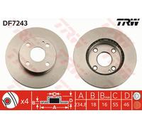 TRW DF7243 Disco freno