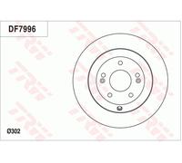 TRW DF7996 Disco freno per HYUNDAI,HYUNDAI (BEIJING),KIA