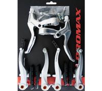 Set freni a V Promax con leva freno in alluminio, argento, anteriore/posteriore
