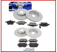 Set Freni Anteriore Posteriore per VW Passat Cc 3C B6 B7 Freni a Disco Pastiglie