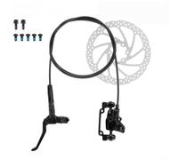 Set Freni Idraulici Disco Neri per Biciclette Pieghevoli | Compatibilità bici pieghevole, risposta rapida leva, resistenza usura, sicurezza urbana, kit completo(5)