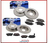 Set Freni Kit per Honda Jazz II 2 GD Da 01/04 Dischi Pastiglie VA Ettari