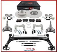 Set Freni Vettore Assi Con Stabilizzatore Posteriore per VW Golf 2 3 5x112 Anche