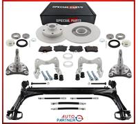 Set Freni Vettore Assi Con Stabilizzatore Posteriore per VW Golf 2 3 5x112 Anche