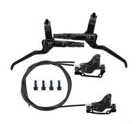 Set freno a disco idraulico a 4 pistoni per mountain bike con configurazione a tubo diviso anteriore e posteriore, design in lega di alluminio forgiato per un maggiore controllo della frenata e durata