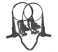 Set freno a disco idraulico a doppio pistone per mountain bike con cilindro integrato in lega di alluminio forgiato leva freno bidirezionale sistema frenante anteriore (solo anteriore)