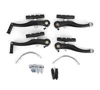 Set freno a V, set di freni posteriori in lega di alluminio, per mountain bike, colore nero, facile da installare, facile da installare per biciclette da 24 pollici, 26 pollici, 1 paio 2 paia a scelta