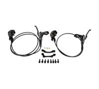 Set freno idraulico per mountain bike, design a 4 pistoni per un controllo eccezionale sui sentieri (nero)