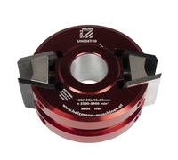 Set fresa testina toupie legno con 6 coltelli e 6 limitatori h40 Holzmann