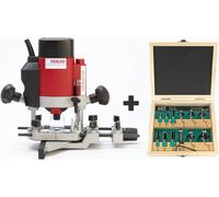 Set fresa verticale OF3 + cassetta fresa verticale 12 pz. small silver