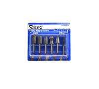 SET FRESE A CANDELA LIME ROTATIVE PUNTE PER TRAPANO 6-12,7 mm 6PZ GEKO G37510