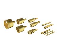 SET FRESE A TAZZA DIAMANTATE 11PZ PER GRES MARMO CEMENTO LATERIZI Ø6-50mm VALEX