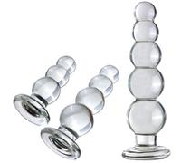 Set,FUJIEYU S/M/L Piccolo a medie dimensioni, materiale cristallo liscio con tallone tipo strumento di massaggio manuale