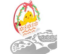 Set Fustelle Cestino Pasqua Fustelle Pulcino Fustelle Fiocco Fustelle Uova di Pasqua Decorazioni Pasquali per Scrapbooking Album Diario Biglietto d’auguri Mestiere Goffratura Fai da Te