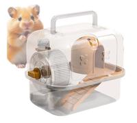 Set gabbia porting per criceto - custodia trasparente adatta per animali di piccola taglia | gabbia portatile per piccoli animali, trasportino da viaggio per animali di piccola taglia, 1 paio di