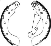 Set ganasce freno ABE C00012ABE per CHEVROLET LANOS Tre volumi 1.5 2005-2018