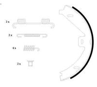 Set ganasce freno, freno di stazionamento TEXTAR 91069100 CLS (C218) 3 2014-2017