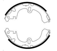 Set ganasce freno TEXTAR 91043100 per TOYOTA COROLLA (_E10_) 2 1992-1997