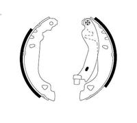 Set ganasce freno TEXTAR 91049100 per LANCIA Y (840_) 1.2 1996-2003