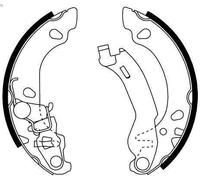 Set ganasce freno TEXTAR 91061000 FIAT PANDA (169_) 1.2 2010-2013