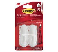 Set ganci adesivi portata max 1,3 Kg COMMAND 17081 Bianco 7100352168 2 pz
