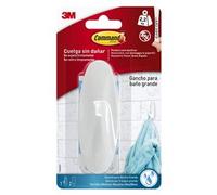 Command W17083 Gancio Ovale, Resistente all'Acqua, Plastica, Bianco, Misura